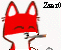 Emoticon Red Fox lighting a cigarette